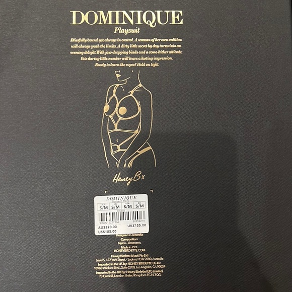 Sold ..Honey Birdette Dominique playsuit bondage rope - Picture 5 of 5